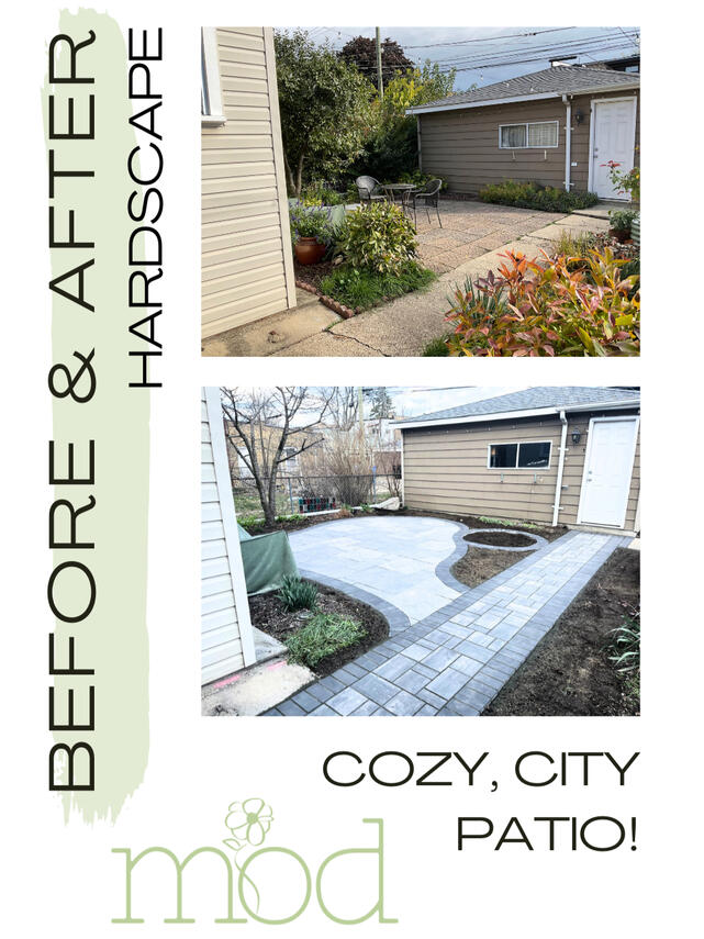 Hardscape - before &amp; after